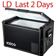 ICECO VL60 ProS Portable Car Fridge Freezer 64QT Compact Refrigerator Dual USB