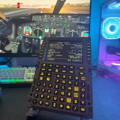 Boeing B737 CDU Control Display Unit Flight Simulation Panel Route