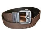 COLUMBIA Mens adjustable belt coated leather brown perfect fit for large size
