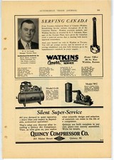 1928 Quincy Compressor Co. Ad: Models G-18 & WC - Quincy, Illinois