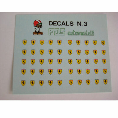 abziehbilder 1/43 Beschläge EMBLEMS Scudetti 6 x 3,5 GENERISCH Nr. 3