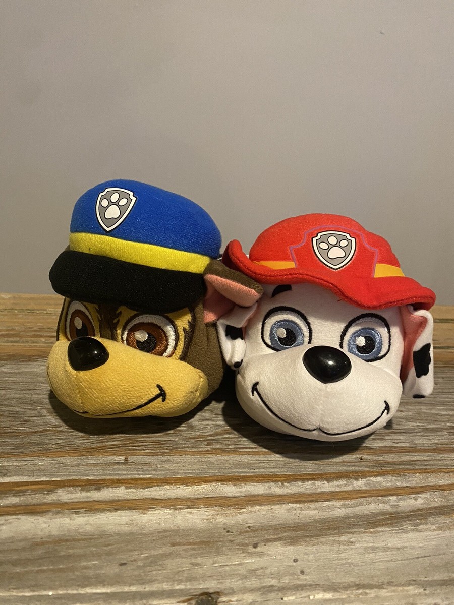 Paw Patrol Marshall Chase 3D Plush Toddler Slip on Slippers Size