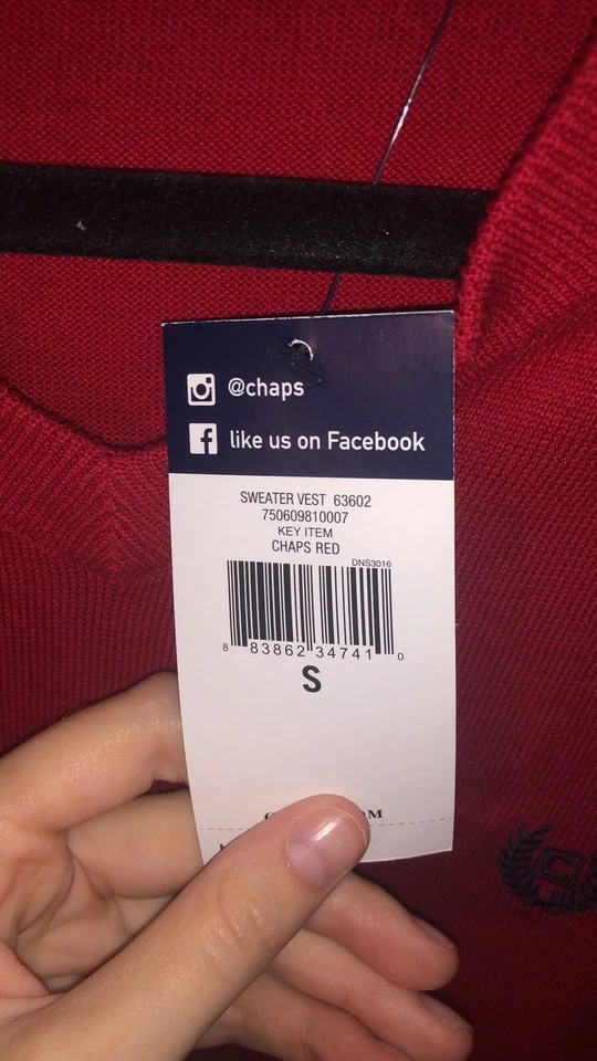 Men’s Chaps Sweater Vest - Image 4 of 4