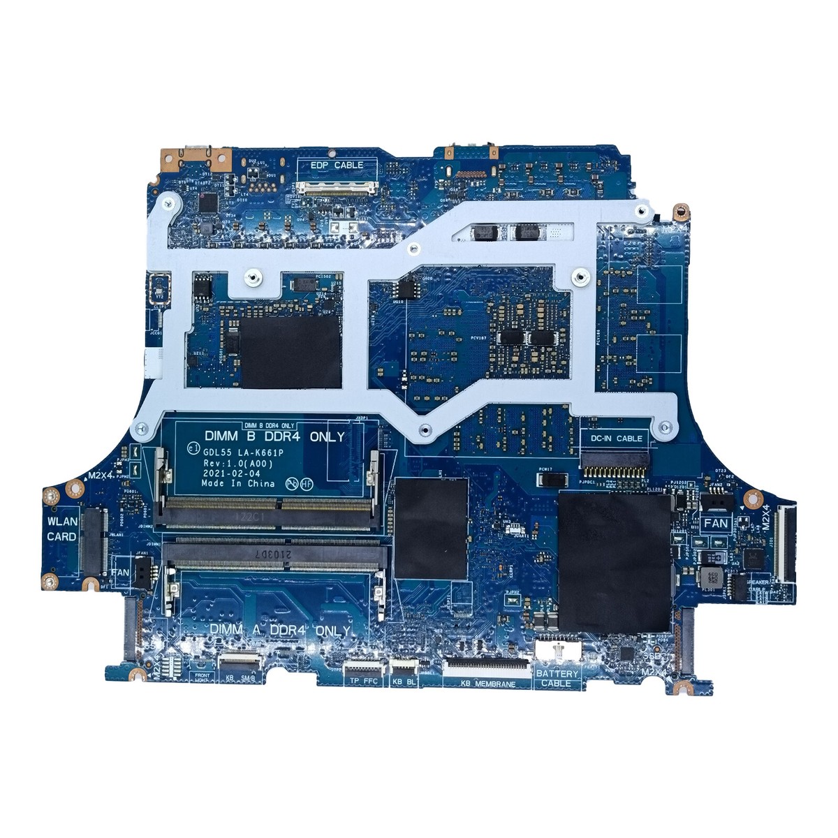 0H0F1D H0F1D For Dell G15 5510 Motherboard GDL55 LA-K661P i7-10870H RTX3060  6GB