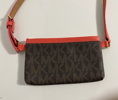 New?Michaels Kors Belt Bag&Fanny Pact color:coral-red L/xll/brown s/m Michael Kors Belt Bag & Fanny Pack Red Bags & Handbags for  main image 3