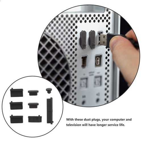3 Sets Staubstopfen USB-Anschlussabdeckung Aus Silikon USB-C-Staubstecker - 第 7/12 張圖片