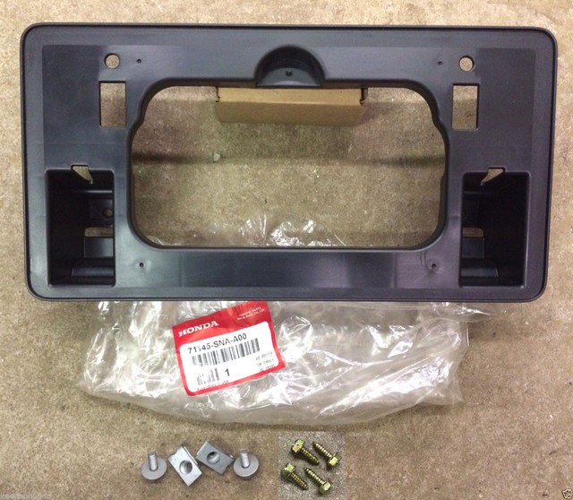 Genuine OEM Honda Civic 4Dr Front License Plate Holder Kit 2006 2008