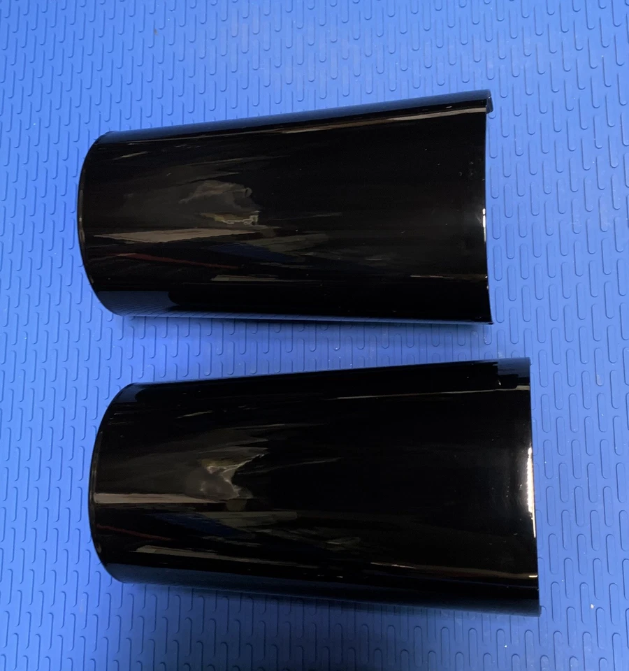 CUBIERTAS DE PATAS DE HORQUILLA HARLEY 2000-13 TOURING PERSONALIZADAS NEGRAS BRILLANTES CENCERROS (INTERCAMBIO) Foto 3 de 4