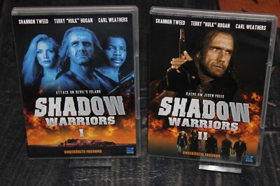 Shadow Warriors 1+2 (Dvd) (Hulk Hogan) 2 Filme