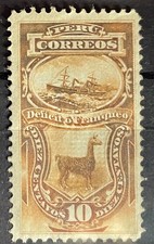 PERU 1881 10 cents postage due MH
