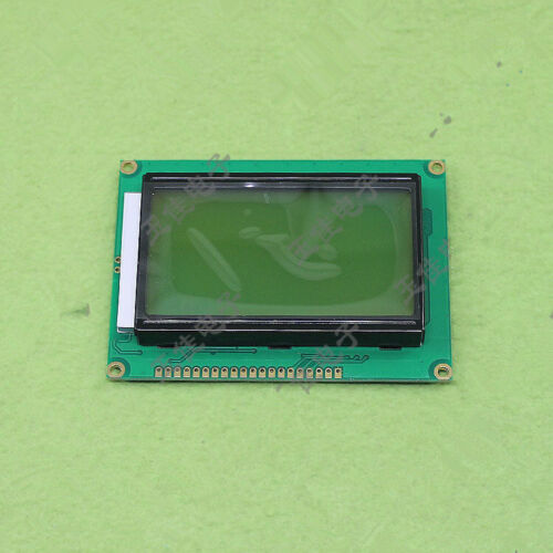5V yellow green screen 12864 display Chinese font with backlight  7920 E1B1 #W3 - Bild 1 von 4