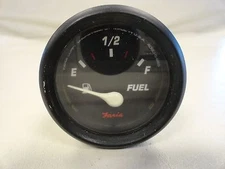 FARIA FUEL GAUGE GP7282A BLACK FACE / BEZEL MARINE BOAT