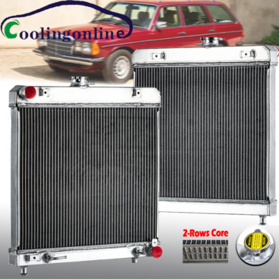 2 Row Radiator For 1976-1985 Mercedes-Benz 230 240D 280E 300D Base 2.4/2.8/3.0L
