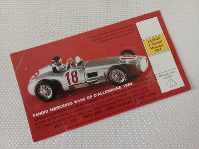 Stecker Der C.E.C   Fangio Mercedes W196 Gp D Germany 1954 IN Guter Zustand