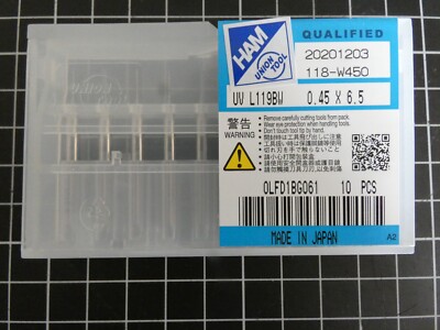 10 x HAM Mikrobohrer UV L119BW 0.45 x 6.5