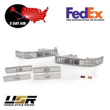 6PCS Clear Lens Signal + F+R Side Marker Lights For 1989-1992 Supra Mk.3