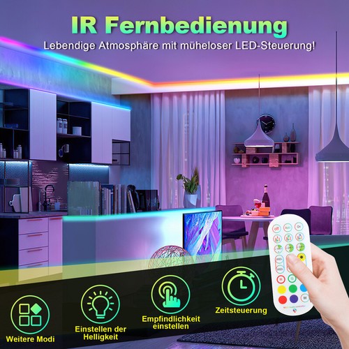 Tira LED 2-10M Neón RGBIC Impermeable Exterior Decoración Flex Manguera Tira Tira Tira - Imagen 4 de 10