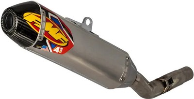 FMF 4.1 RCT Slip On Muffler Exhaust Al CF End Cap For Husqvarna FE501 20-23