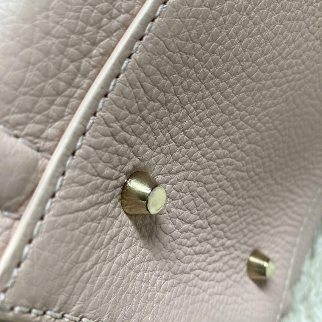 バッグ FURLA college FURLA College Tote Bag Light Pink Leather From Japan | eBay