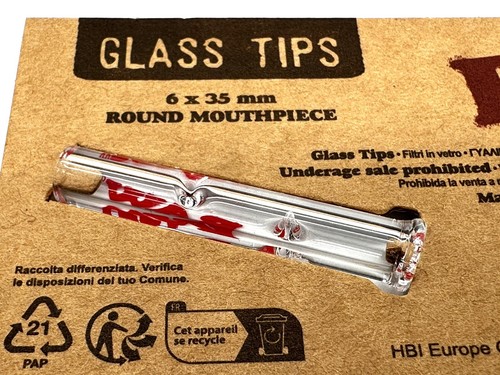 RAW Glas Tip Round - rundes Mundstück 6x35mm top Filterleistung wiederverwendbar - Bild 3 von 3
