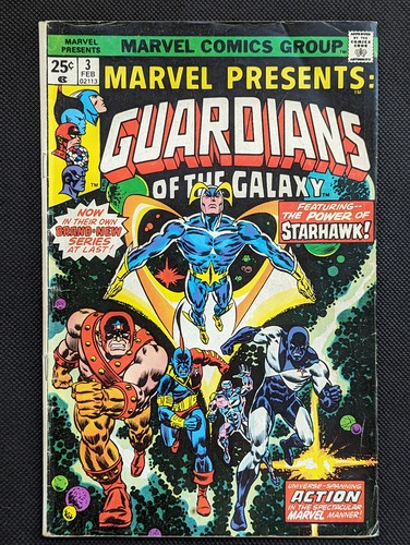 Marvel Presents #3 (1976) Solo stories begin featuring GOTG MVS KEY Reader