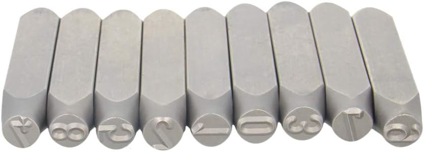 Utoolmart Number Metal Stamp Set,1/2