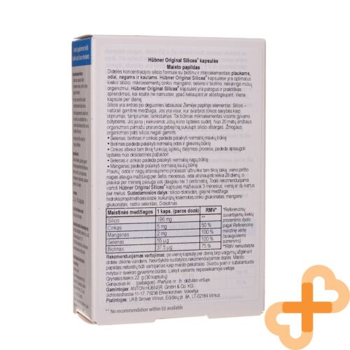 HUBNER Original Silicea 30 Kapseln Haare Haut Nägel Ergänzung Kieselsäure Biotin - Bild 2 von 12