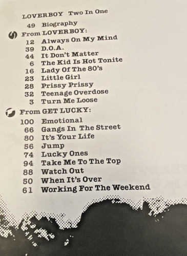 Loverboy - Two in One Loverboy and Get Lucky Guitar Song Book - Picture 4 of 7