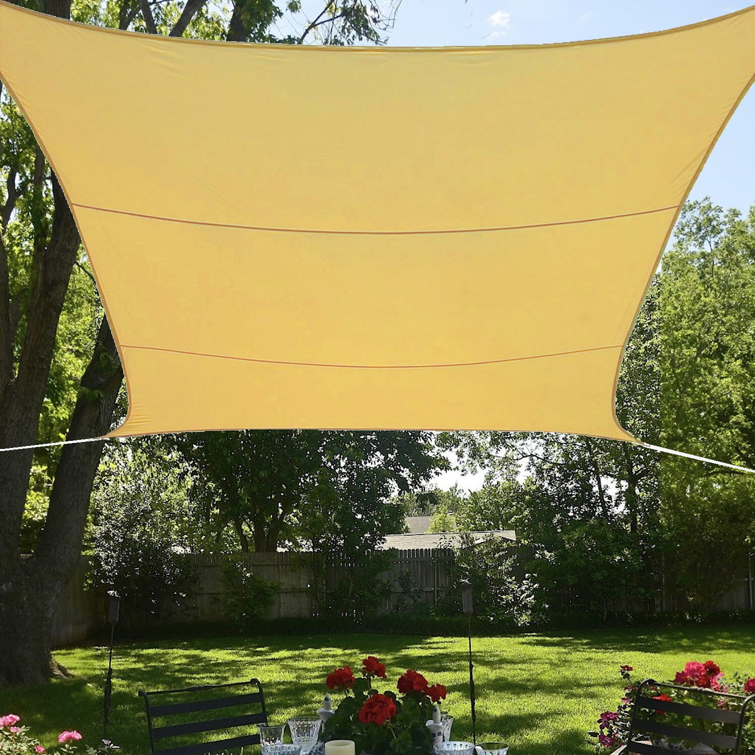 Sun Sail Limited time for free shipping Shade Beige Waterproof Canopy Gifts Ft Square Polyester 16.5’