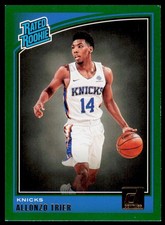 2018-19 Donruss Allonzo Trier 175 Green Flood RC New York Knicks