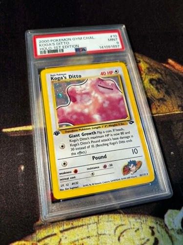 KOGA'S DITTO 2000 POKEMON GYM CHALLENGE HOLO 1ST EDition #10 PSA 9 TCG