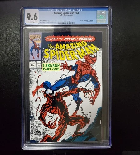 Amazing Spider-Man #361 CGC 9.6 NM+ 1st appearance of Carnage - MARVEL COMIC