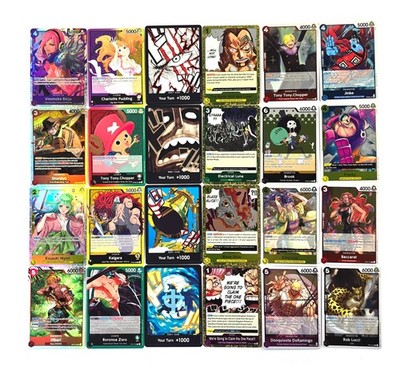 24 x One Piece TCG Sammlung - SRs, Rares, Events, Leaders & Don Karten - NM
