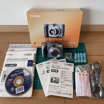 Canon PowerShot A710 IS 7.1MP Digital Camera w/Cables Strap CD and