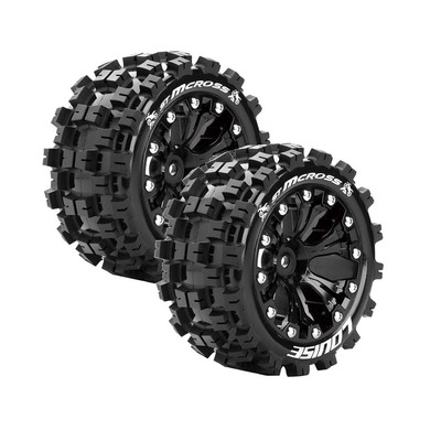 (10,98 EUR/Stk) Louise Räder ST-MCROSS soft 2,8'' schwarz 1/2 offs. 1:10 12mm HEX