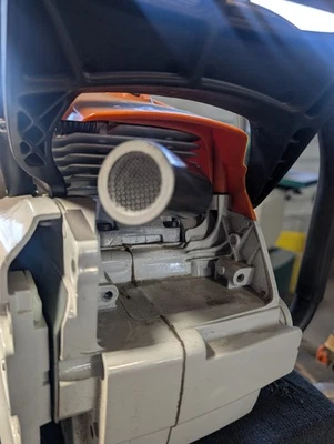 CHAINSAW PERFORMANCE PARTS Straight Pipe for STIHL Chainsaw Muffler Exhaust MS440 044 046 Ms460 461 Screen