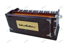 IndianCultura 3.5 Octave Multi Bellow 9 Stopper 42 Keys Professional Harmonium