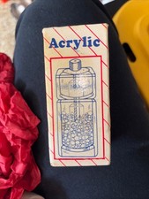 Acrylic Salt Shaker  Pepper Mill Grinder Combo Vintage Excellent Condition NEW