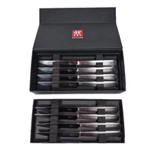 Set Of 8 Steak Knives Zwilling JA Henckels Twin Fame Stainless Sleek Upturn Tip