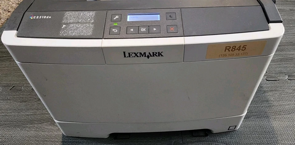 Lexmark CS310dn Color Laser Printer W/ Power Supply Read Description - Image 2 of 4
