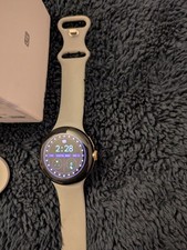 Google Pixel Watch 41mm Champagne Gold Stainless Steel Case with Hazel Active...