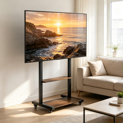 Universal TV Ständer Rollbar für 40-100  Robuste Bodenständer Max Vesa 800x600mm
