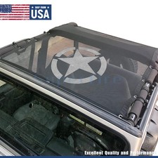 Fit Jeep Wrangler Tj 1997-06 Bikini Roof Mesh Sunshade Top Cover Uv Protection