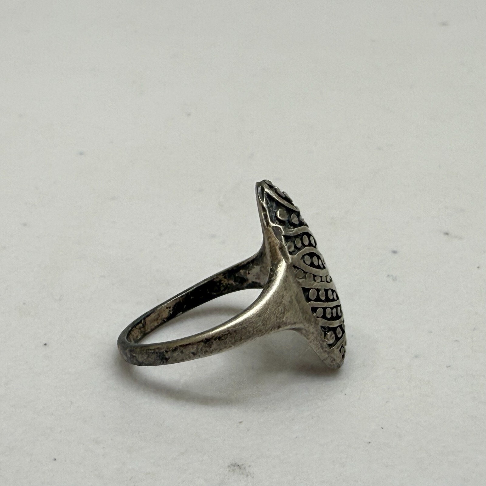 Vintage Ring Solid 925 Sterling Silver Ornate Des… - image 11