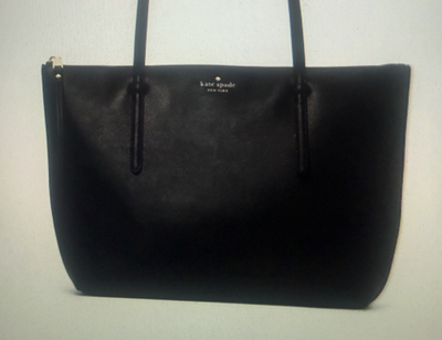 Kate Spade All Day Large Tote Black Pebbled Leather Bag  display picture 1