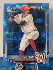 2025 Bowman Chrome Draft Sapphire Baseball Ethan Petry 1st Bowman Sapphire #151
