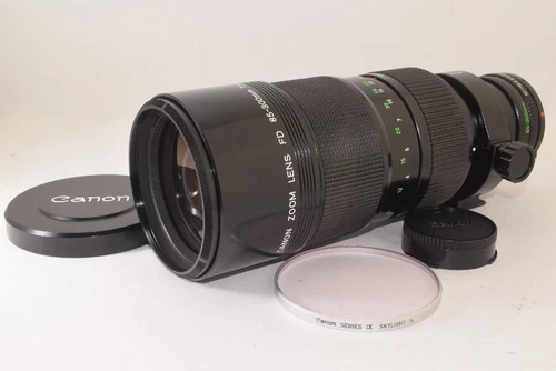 CANON NEW FD 85-300MM F4.5 LARGE APERTURE TELEPHOTO ZOOM LENS FROM JAPAN AS IS