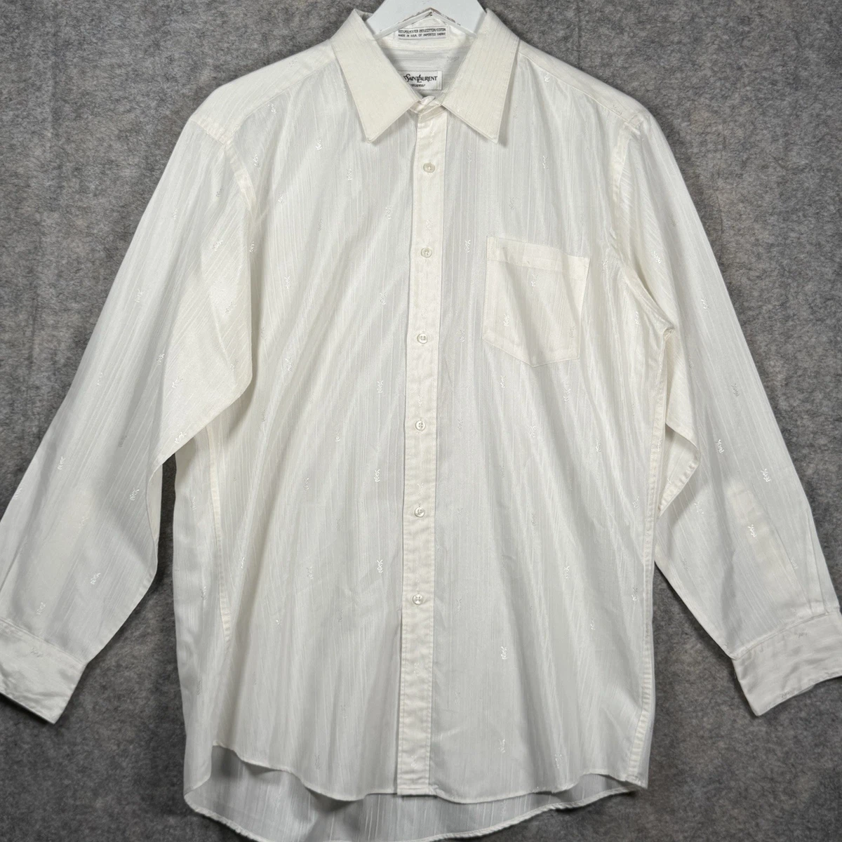 90s dress shirts Olay 90s White Herringbone Shirt by MILK Shirts