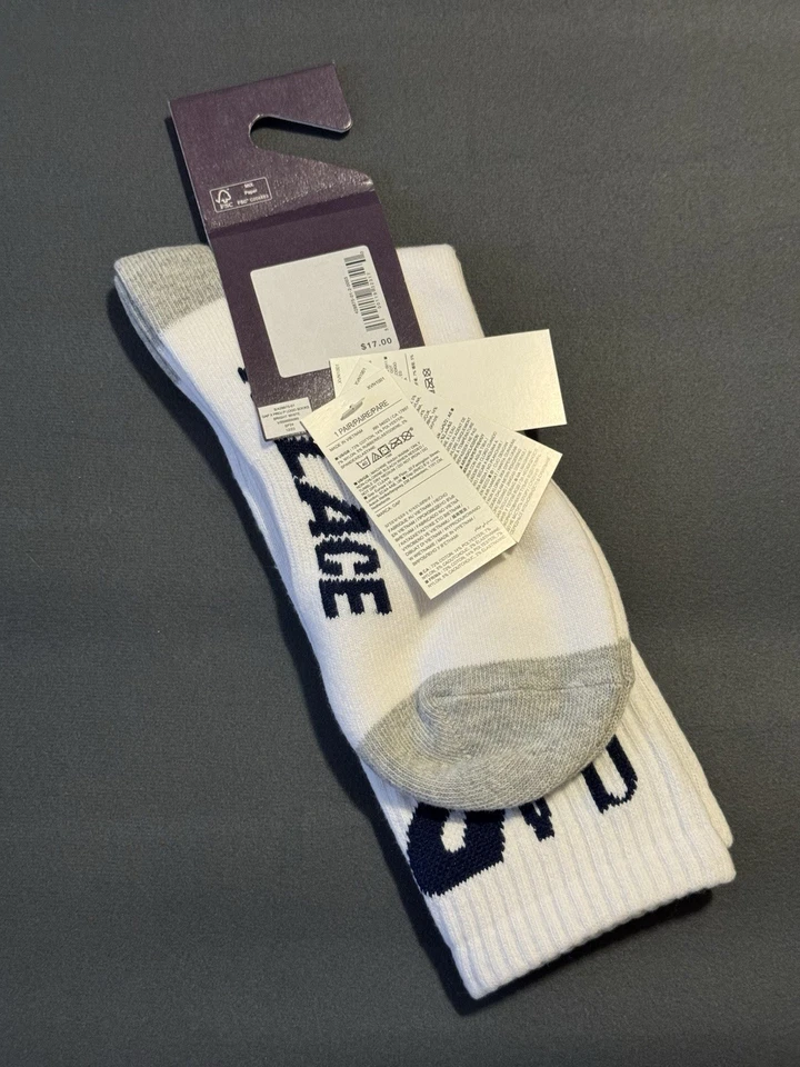 Calcetines Palace x GAP en Blanco, Talla S/M, Nuevos en Bolsa con Etiquetas Foto 2 de 3