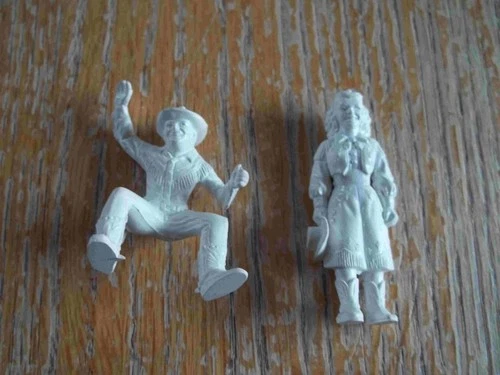 1950's MARX  Roy Rogers Ranch Playset white Roy and Dale figures